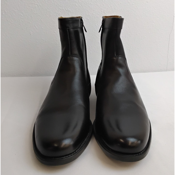 Florsheim Midtown Leather Boots Men\'s 10.5 Black Zip Up Barely Worn #J5750 main image 12